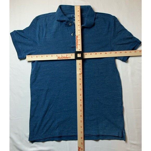 Sonoma Mens Polo Blue Sz S Short Sleeve  Turquoise Preppy Casual Golf School - Picture 2 of 3